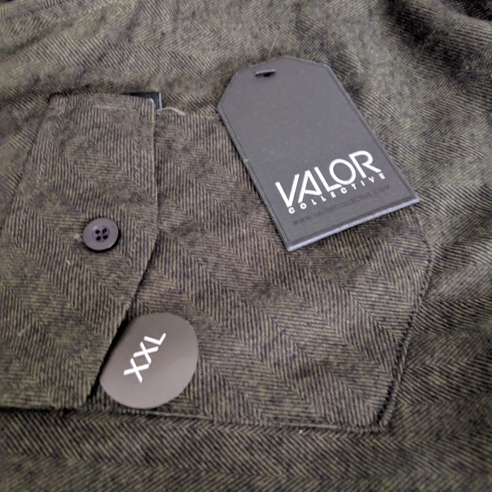 Green Valor Tillys Button Down